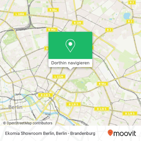 Ekomia Showroom Berlin, Immanuelkirchstraße 23 Karte