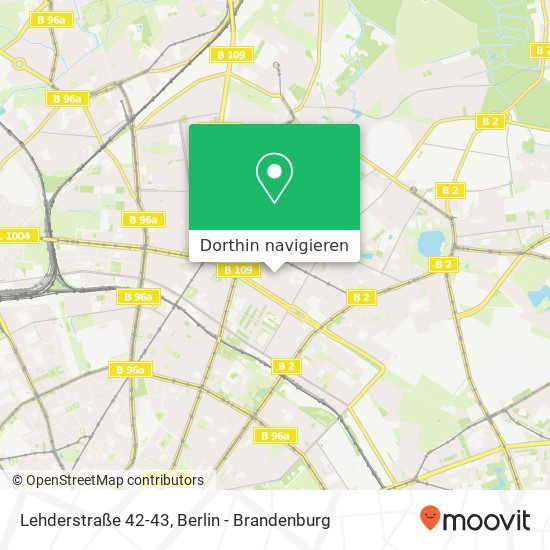 Lehderstraße 42-43, Lehderstraße 42-43, 13086 Berlin, Deutschland Karte