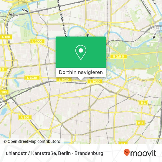 uhlandstr / Kantstraße, Charlottenburg, 10623 Berlin Karte