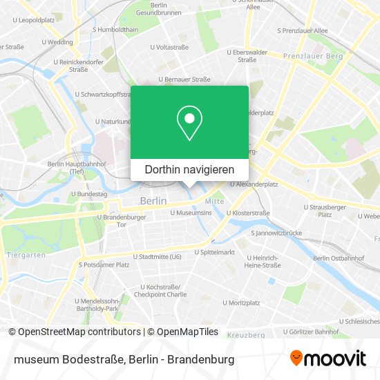 museum Bodestraße Karte