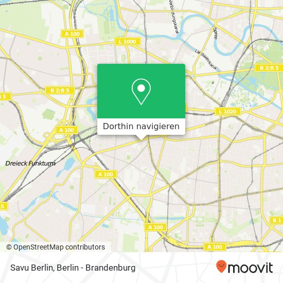 Savu Berlin, Kurfürstendamm 160 Karte