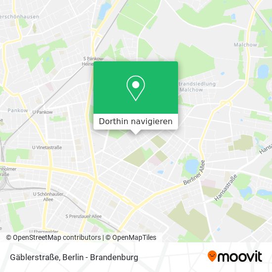 Gäblerstraße Karte
