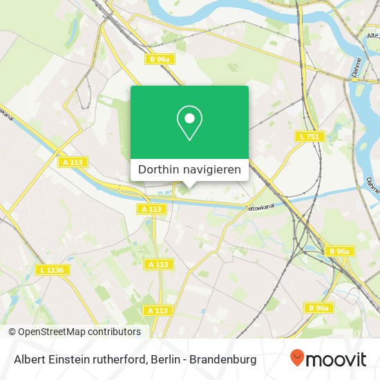 Albert Einstein rutherford, Adlershof, 12489 Berlin Karte