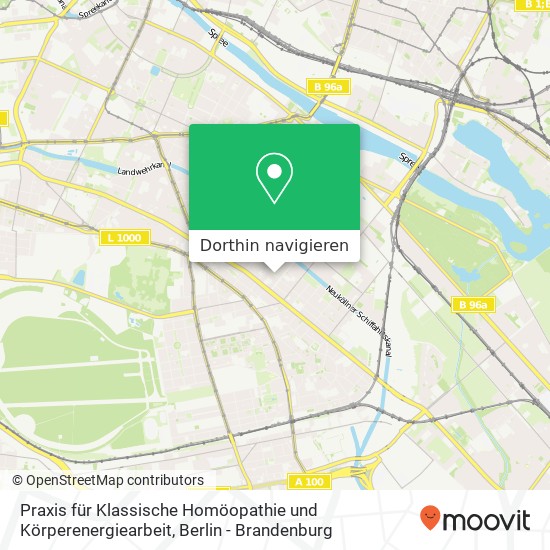 Praxis für Klassische Homöopathie und Körperenergiearbeit, Weserstraße Karte