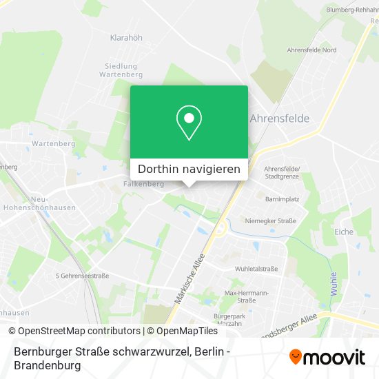 Bernburger Straße schwarzwurzel Karte