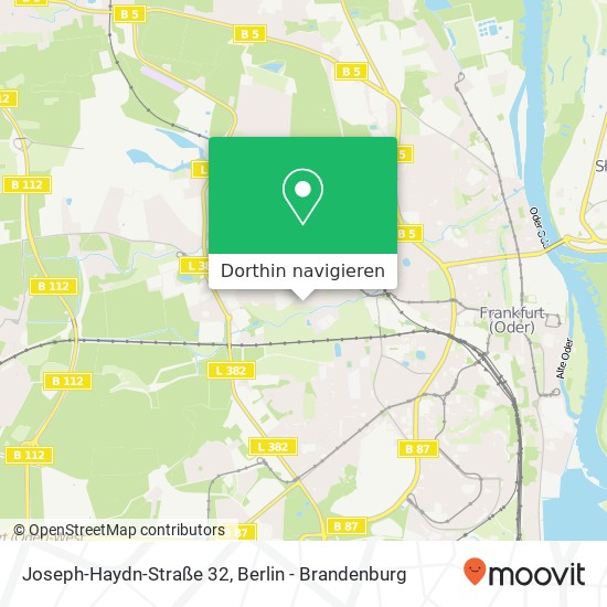 Joseph-Haydn-Straße 32, 15234 Frankfurt (Oder) Karte