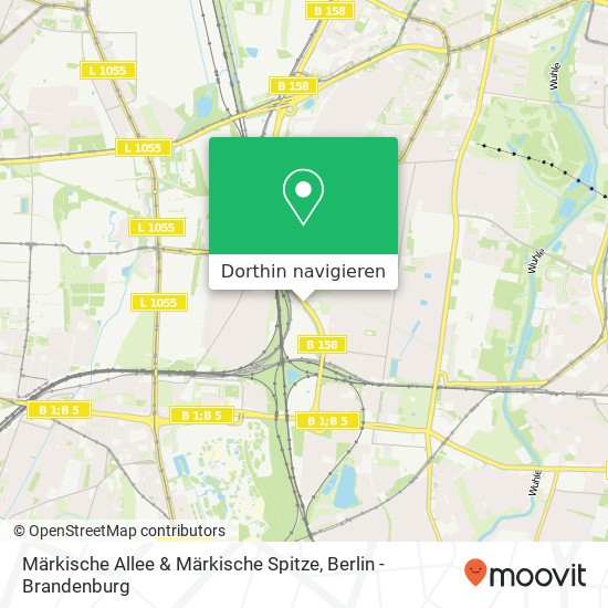 Märkische Allee & Märkische Spitze, Biesdorf, 12681 Berlin Karte