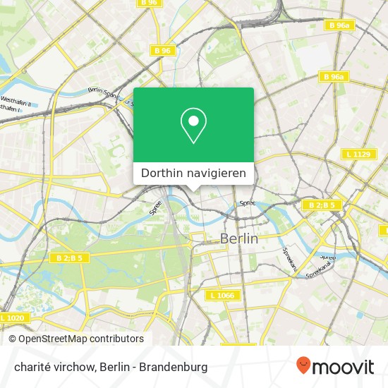 charité virchow, Mitte, 10117 Berlin Karte