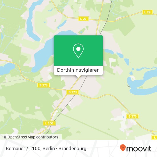 Bernauer / L100, 16348 Wandlitz Karte