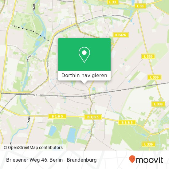 Briesener Weg 46, Mahlsdorf, 12623 Berlin Karte