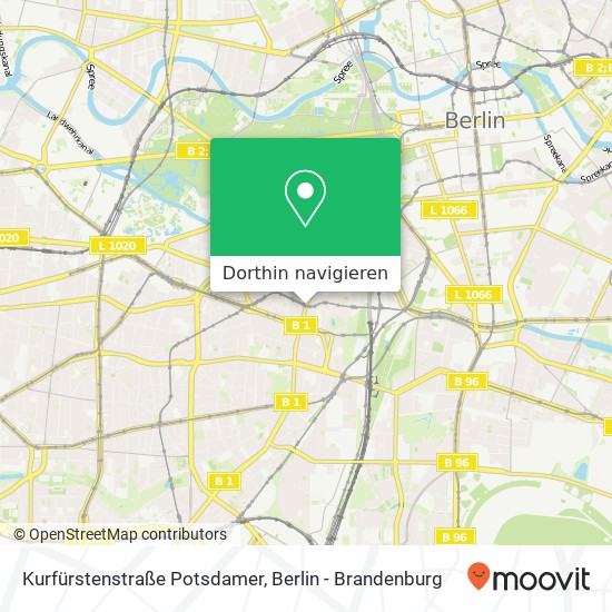 Kurfürstenstraße Potsdamer, Schöneberg, 10785 Berlin Karte