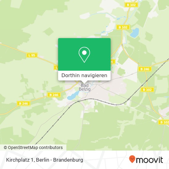 Kirchplatz 1, 14806 Bad Belzig Karte