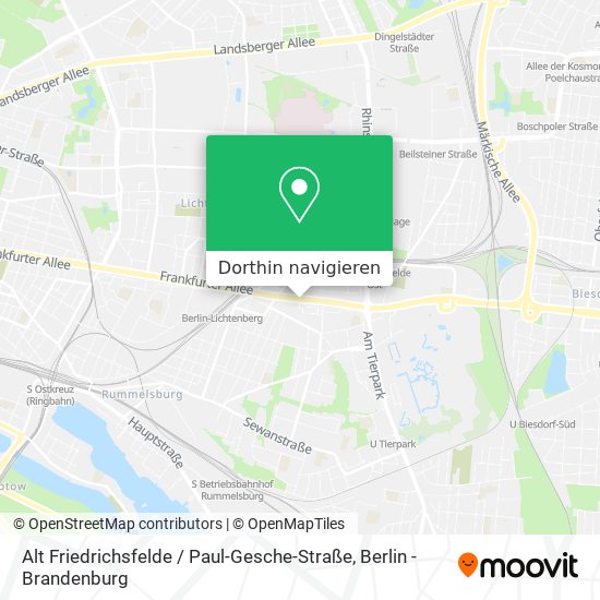 Alt Friedrichsfelde / Paul-Gesche-Straße Karte