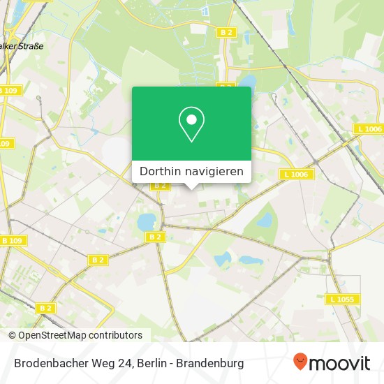 Brodenbacher Weg 24, Brodenbacher Weg 24, 13088 Berlin, Deutschland Karte