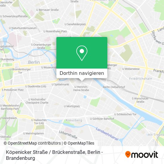 Köpenicker Straße / Brückenstraße Karte