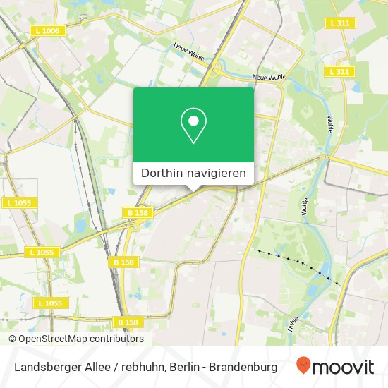 Landsberger Allee / rebhuhn, Marzahn, 12685 Berlin Karte