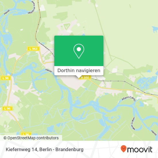 Kiefernweg 14, 14727 Premnitz Karte