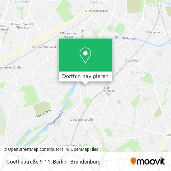 Goethestraße 9-11 Karte