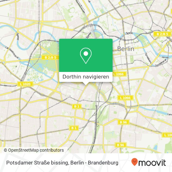 Potsdamer Straße bissing, Tiergarten, 10785 Berlin Karte