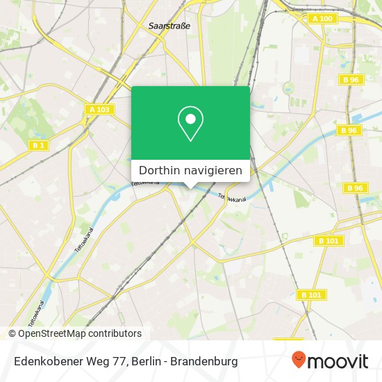 Edenkobener Weg 77, Edenkobener Weg 77, 12247 Berlin, Deutschland Karte