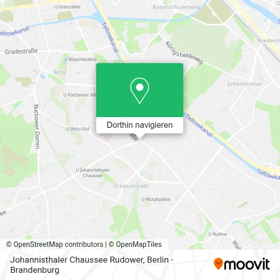 Johannisthaler Chaussee Rudower Karte