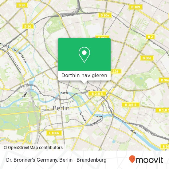 Dr. Bronner's Germany, Sophienstraße Karte