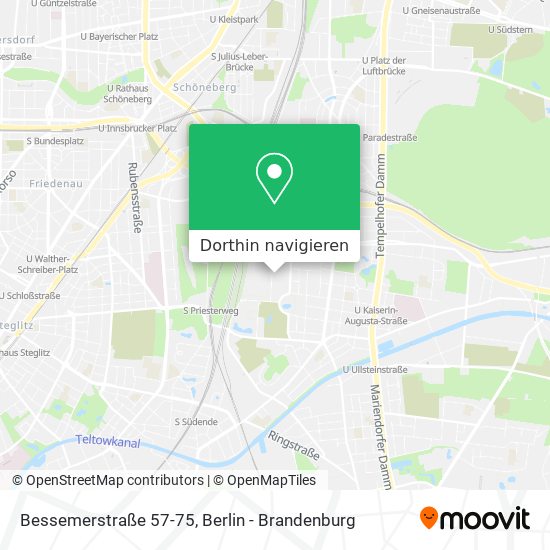 Bessemerstraße 57-75 Karte