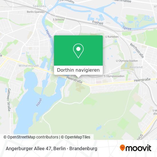 Angerburger Allee 47 Karte