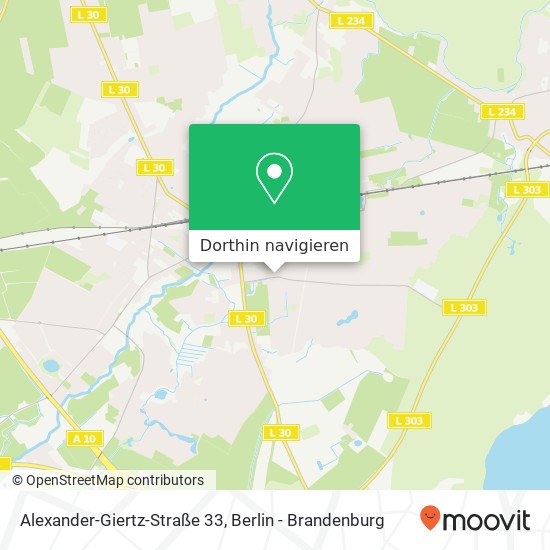Alexander-Giertz-Straße 33, Petershagen, 15370 Petershagen / Eggersdorf Karte