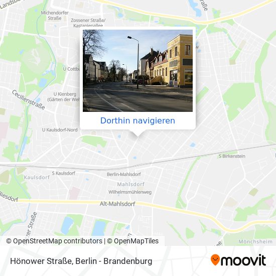 Hönower Straße Karte