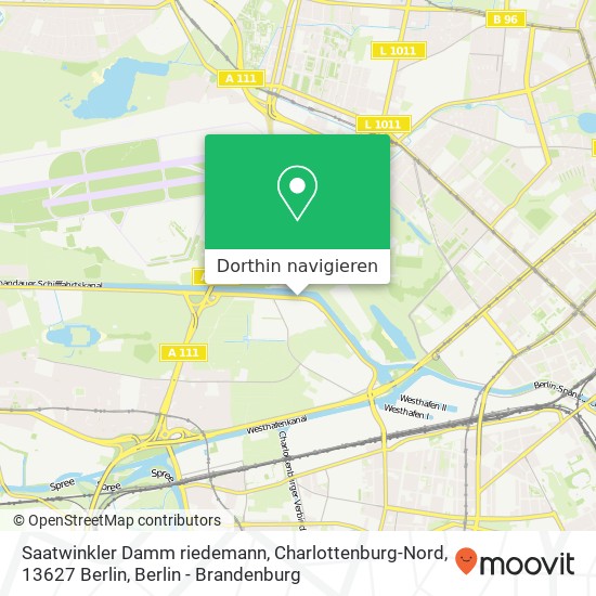 Saatwinkler Damm riedemann, Charlottenburg-Nord, 13627 Berlin Karte