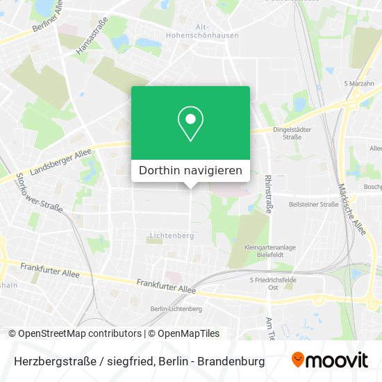 Herzbergstraße / siegfried Karte