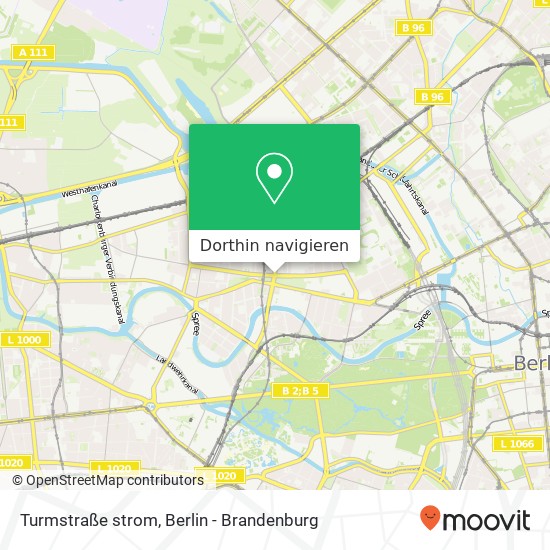 Turmstraße strom, Moabit, 10551 Berlin Karte