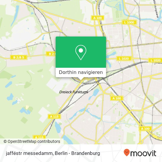 jafféstr messedamm, Westend, 14055 Berlin Karte