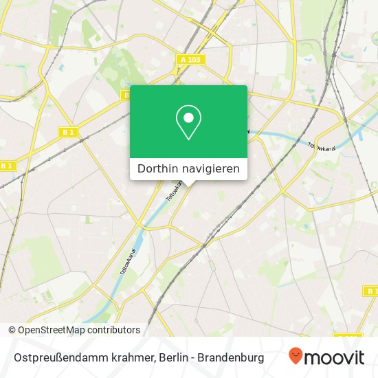 Ostpreußendamm krahmer, Lichterfelde, 12207 Berlin Karte