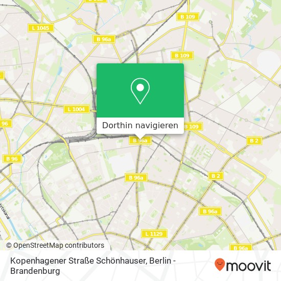 Kopenhagener Straße Schönhauser, Prenzlauer Berg, 10437 Berlin Karte