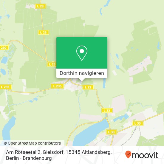 Am Rötseetal 2, Gielsdorf, 15345 Altlandsberg Karte
