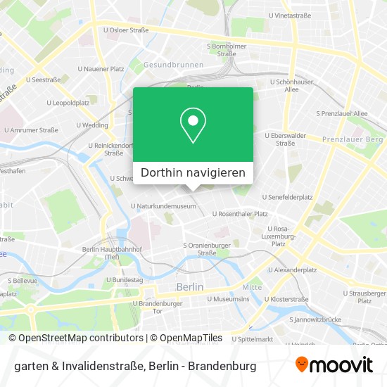 garten & Invalidenstraße Karte