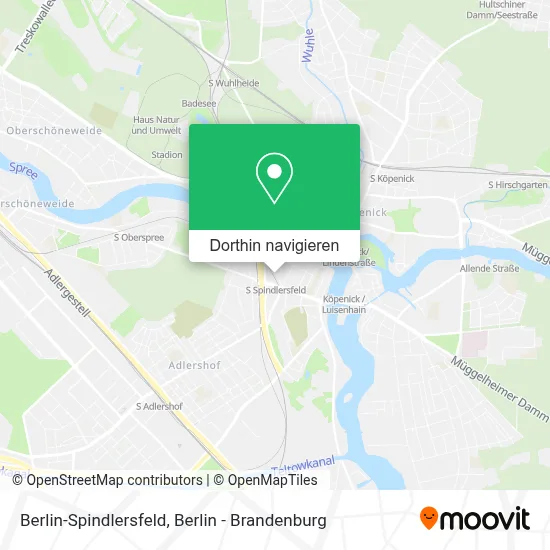 Berlin-Spindlersfeld Karte
