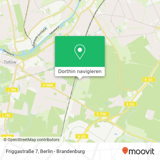 Friggastraße 7, Friggastraße 7, 14513 Teltow, Deutschland Karte