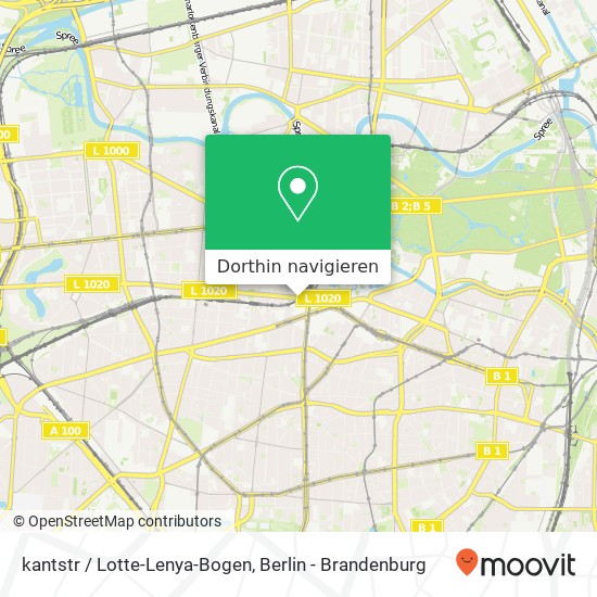 kantstr / Lotte-Lenya-Bogen, Charlottenburg, 10623 Berlin Karte