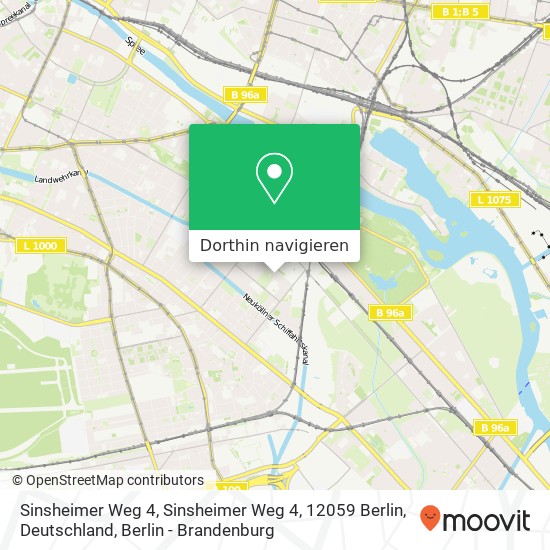 Sinsheimer Weg 4, Sinsheimer Weg 4, 12059 Berlin, Deutschland Karte