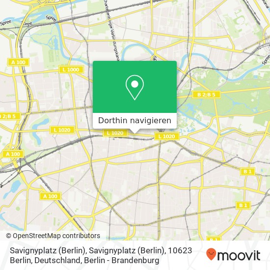 Savignyplatz (Berlin), Savignyplatz (Berlin), 10623 Berlin, Deutschland Karte