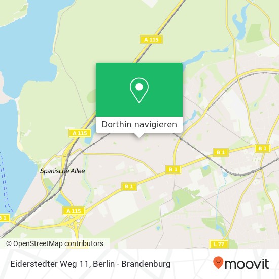 Eiderstedter Weg 11, Zehlendorf, 14129 Berlin Karte