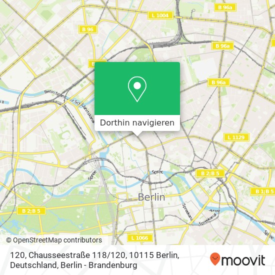 120, Chausseestraße 118 / 120, 10115 Berlin, Deutschland Karte