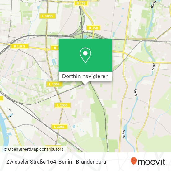 Zwieseler Straße 164, Karlshorst, 10318 Berlin Karte