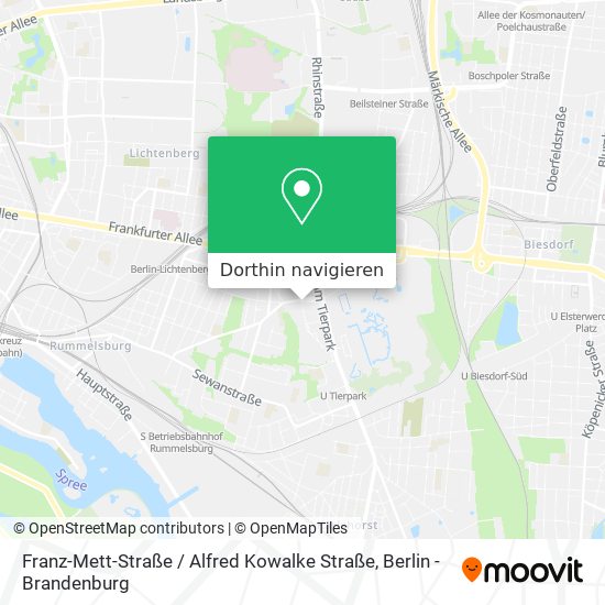 Franz-Mett-Straße / Alfred Kowalke Straße Karte