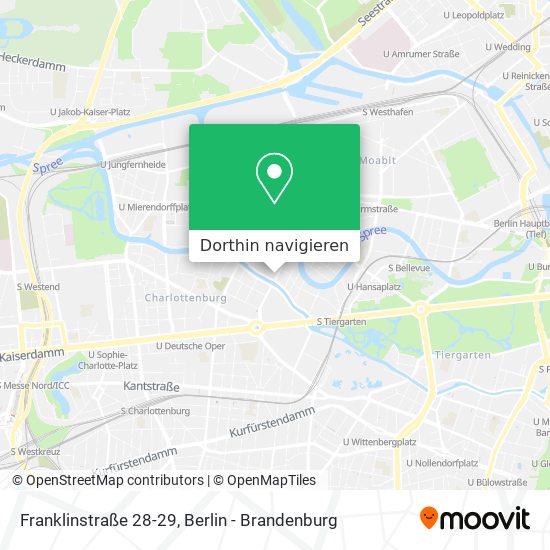 Franklinstraße 28-29 Karte