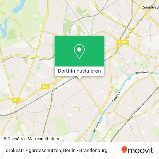 drakestr / gardeschützen, Lichterfelde, 12203 Berlin Karte