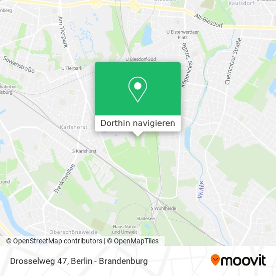 Drosselweg 47 Karte